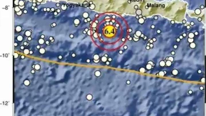 Gempa M 64 Guncang Pacitan Dini Hari Getaran Terasa Kuat Di Surabaya