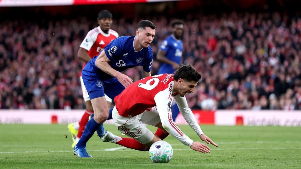 Babak I Sengit Calafiori Selamatkan Arsenal Dari Everton Skor 0 0