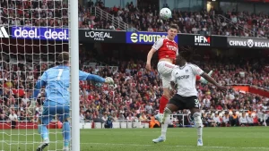 Arsenal Vs Fulham Gyokeres Brace Gunners Menang 3 0